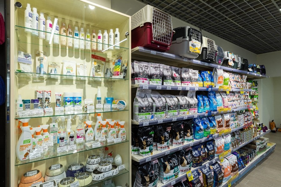 Rayon magasin veterinaire